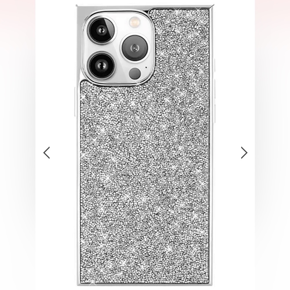 FLAUNT | ✨NEW✨ Elite Collection - SQUARE® Silver Crystal Elegance iPhone Case